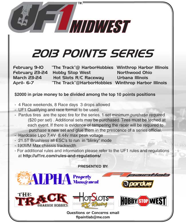 2013 UF1 Midwest Points Series Flyer